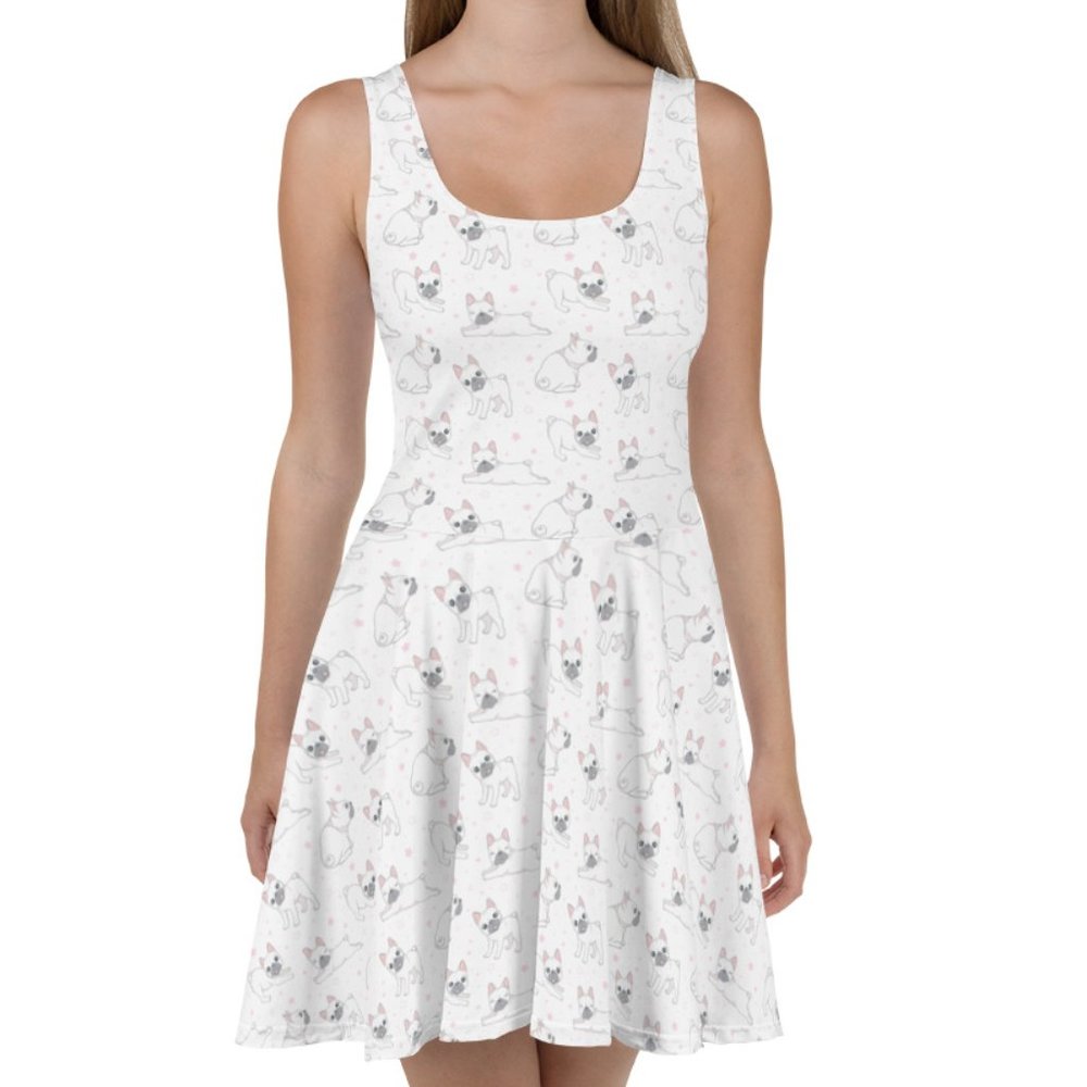 Cute Dog Playful Puppy Bulldog Face Dress